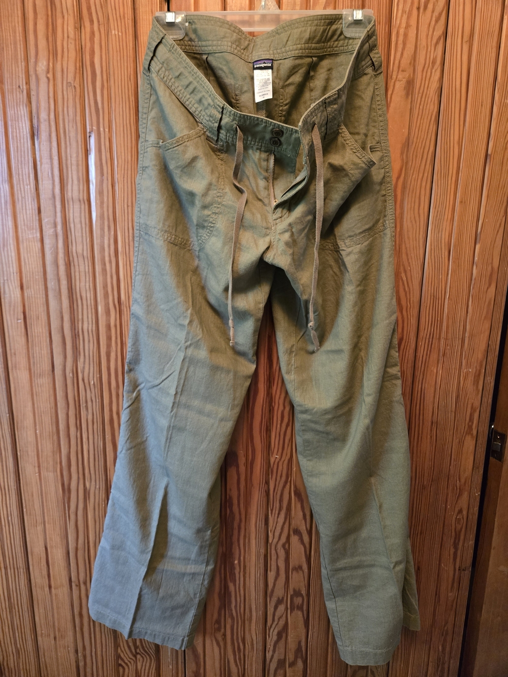 Patagonia Island Hemp Organic Cotton Drawstring Utility Pants Women's Size 10